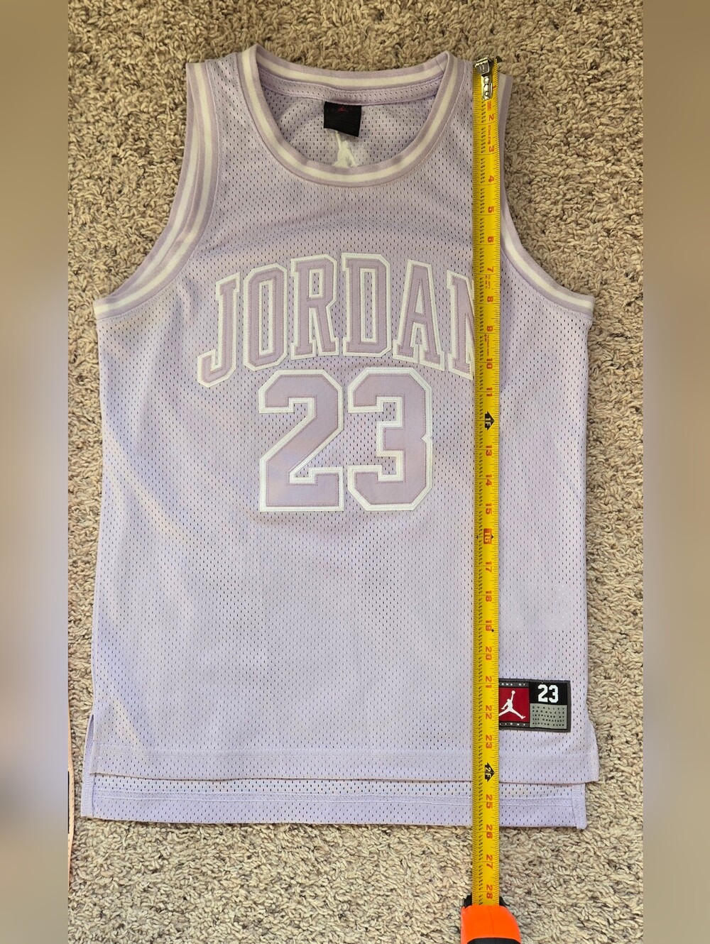 Air Jordan 23 Lavender Mesh Jersey – Women’s Medium - Picture 9 of 11